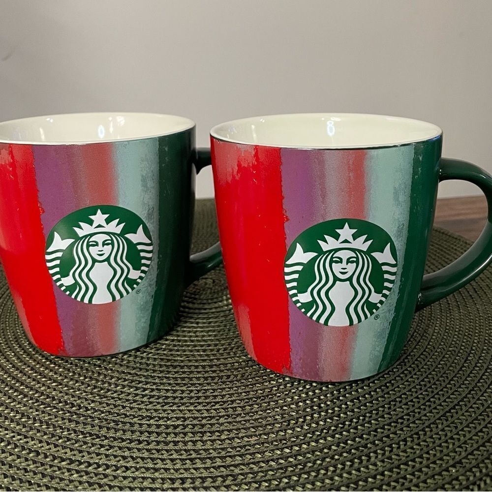 Starbucks Mugs 2021 12 fl. Oz. Set of 2